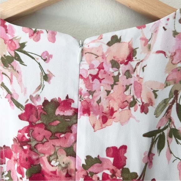 Alyx Size 4 Floral Dress with Pink and Green Accents and Belt - Picture 6 of 8